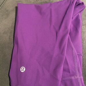 Lululemon Purple Wunder crop leggings